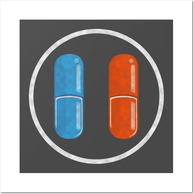 Blue Pill Red Pill Wall Art by PaletteDesigns